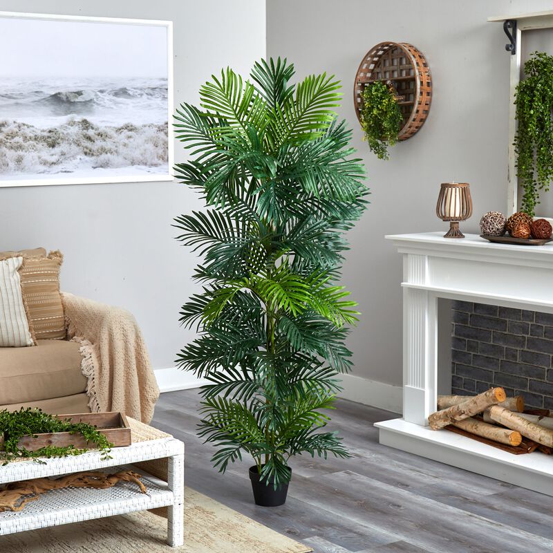 Hivvago 70 Inches Areca Artificial Palm Tree UV Resistant (Indoor/Outdoor)