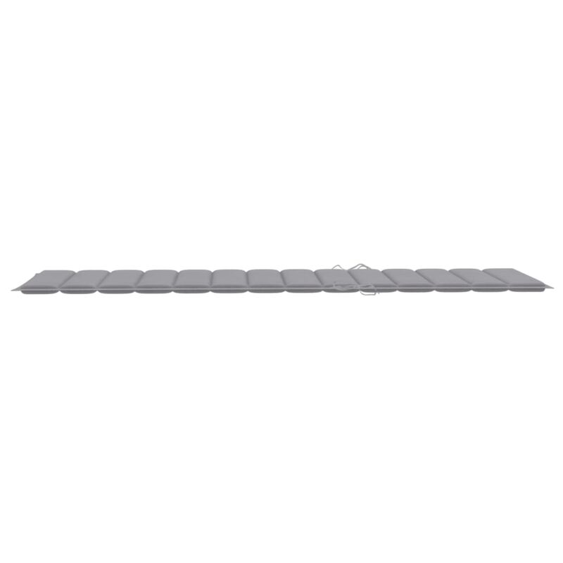 vidaXL Sun Lounger Cushion Gray 78.7"x23.6"x1.6" Fabric