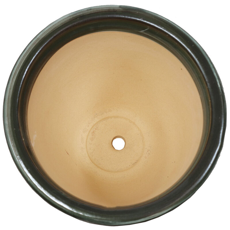 Sunnydaze Purlieu Ceramic Planter - 12" - Set of 2