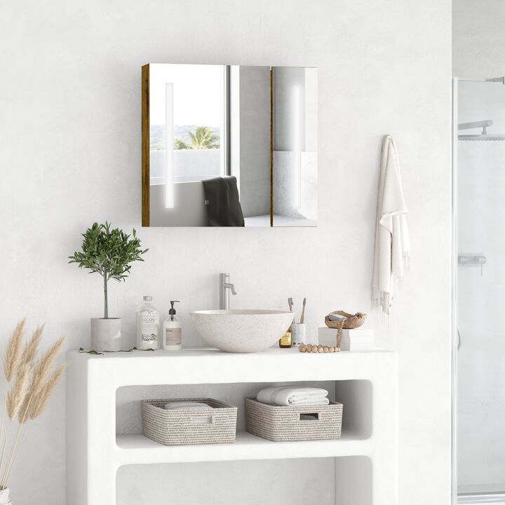 Smart Bathroom Storage: Lighted Medicine Cabinet with Touch Control