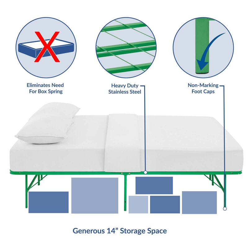 Modway - Horizon Full Stainless Steel Bed Frame