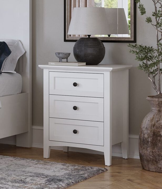 Grace Three Drawer Nightstand