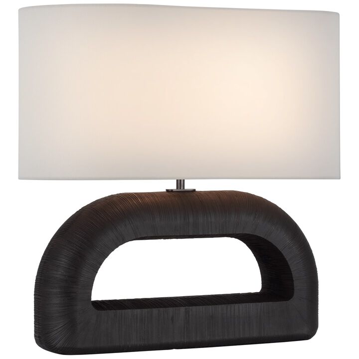 Utopia Combed Console Lamp in Black