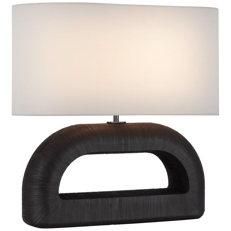 Utopia Combed Console Lamp in Black