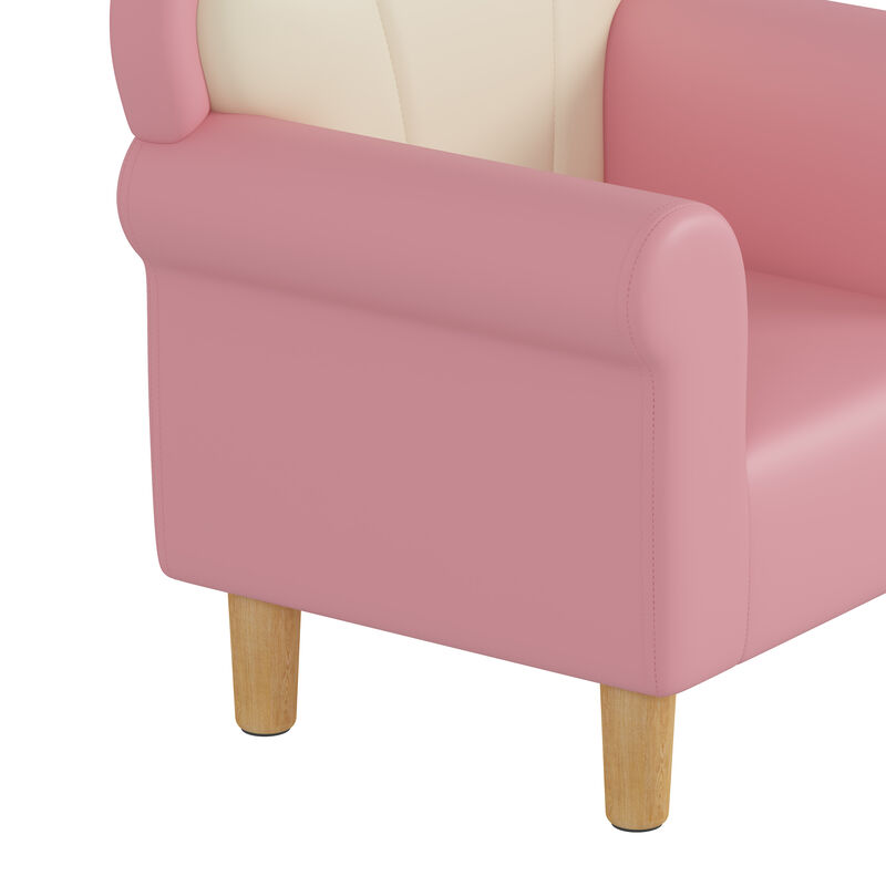Merax PU Upholstered Princess Armchair Sofa