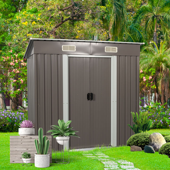 6FT X 4FT Outdoor Metal Storage Shed