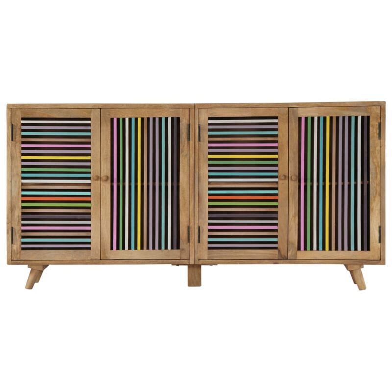 vidaXL Sideboard 59.1"x11.8"x29.5" Solid Mango Wood