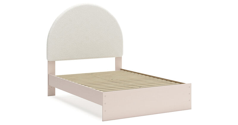Full Upholstered Panel Bed