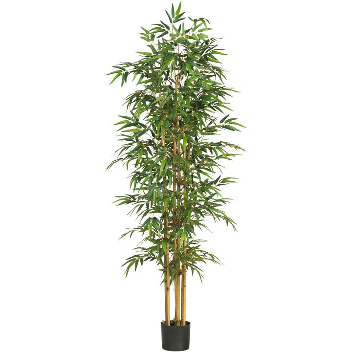 Hivvago 75 Inches Bamboo Silk Tree