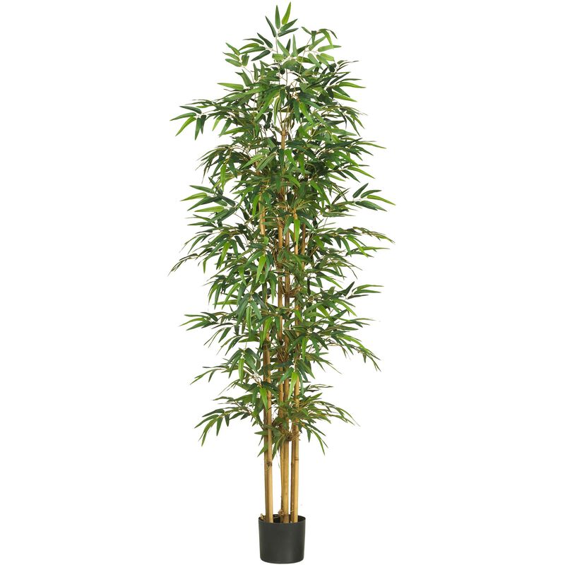 Hivvago 75 Inches Bamboo Silk Tree