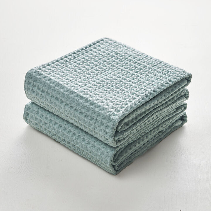 Dolce Mela Waffle Bath Towels Set of 2 Dolce Mela Waffle Bath Towels Set of 2