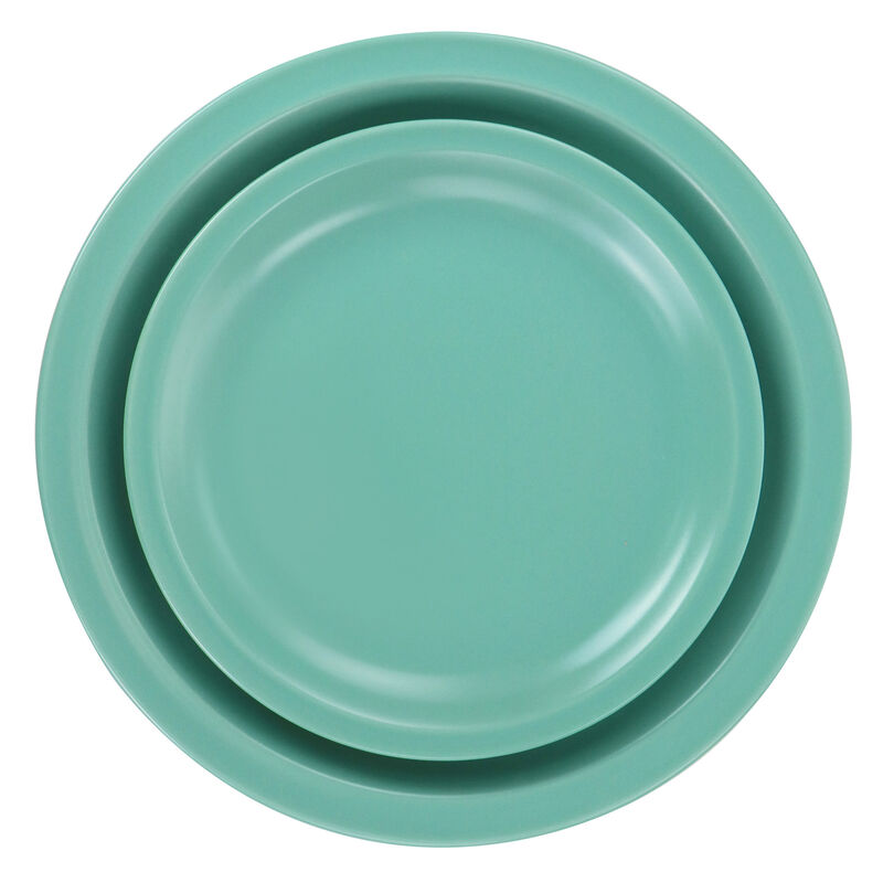 Gibson Home 16 Piece Siam Stoneware Dinnerware Set in Green
