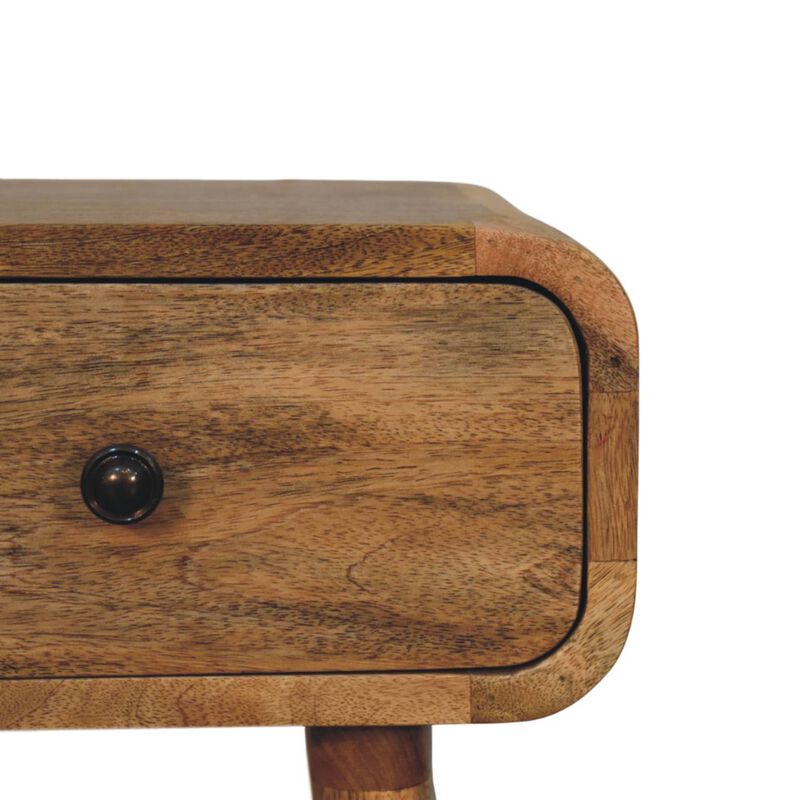 Artisan Furniture Solid Wood Avora Mini Oak-ish Nightstand with 1 drawer