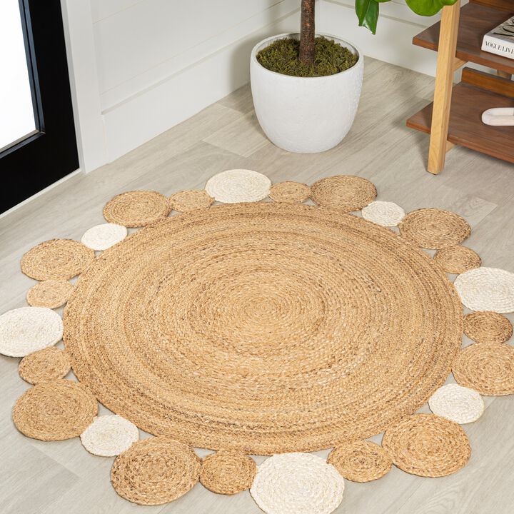 Ayana Two Tone Jute Hippy Area Rug