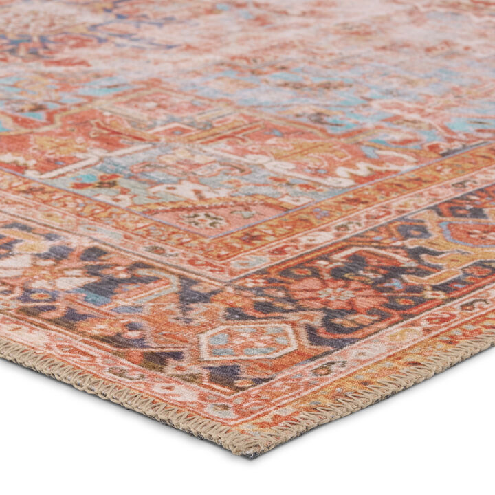 Garcia Matias Orange 3' x 8' Runner Rug
