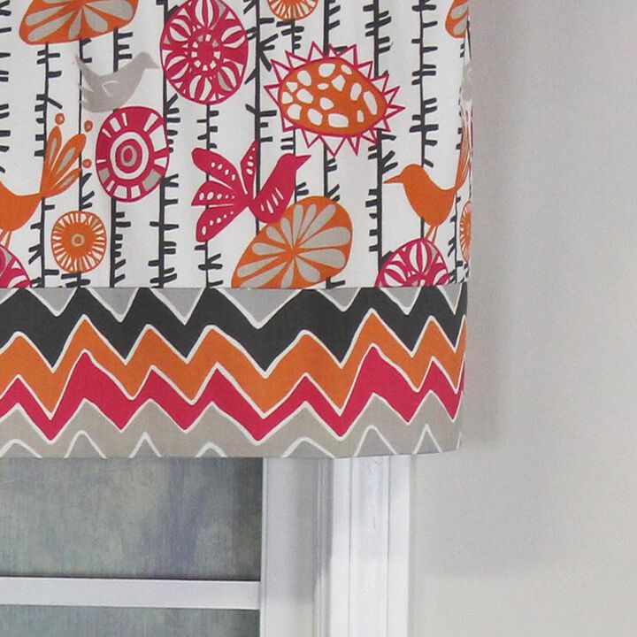 Merangerie Banded Style 3" Rod Pocket Valance 50" x 16" Sherbet by RLF Home