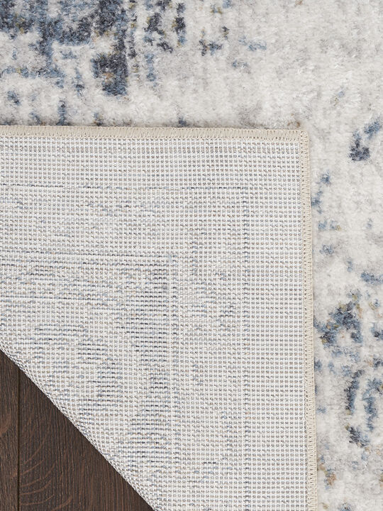 Astra Machine Washable ASW16 Ivory/Blue 7'10" x 10' Rug
