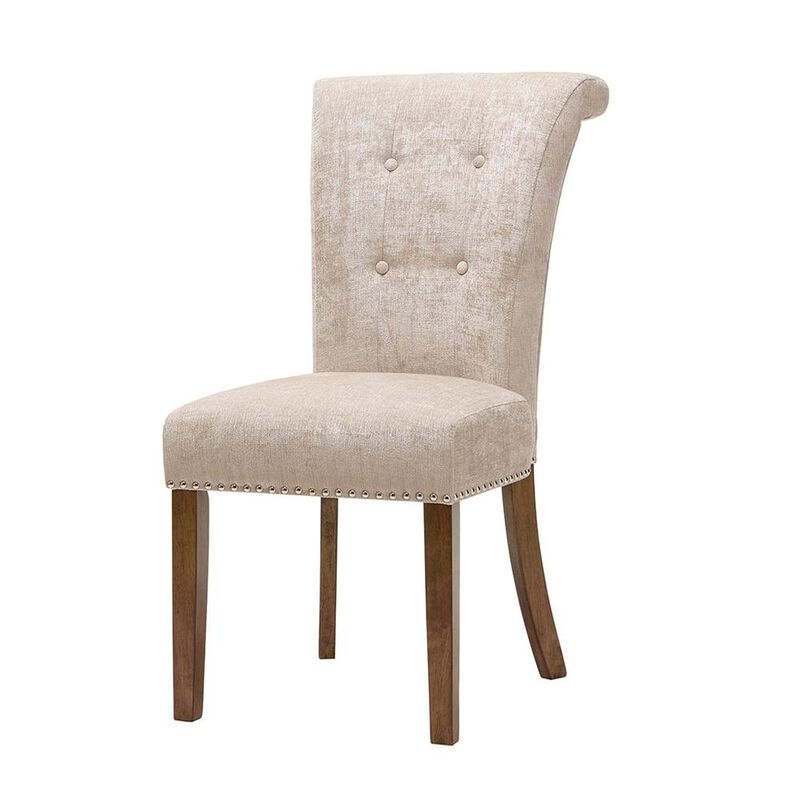 Belen Kox Set of 2 Button Tufted Armless Dining Chairs, Belen Kox
