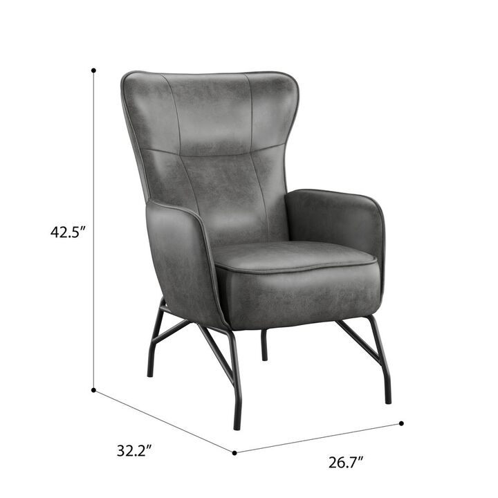 Wallace & Bay Graham Accent Chair, Badlands Charcoal
