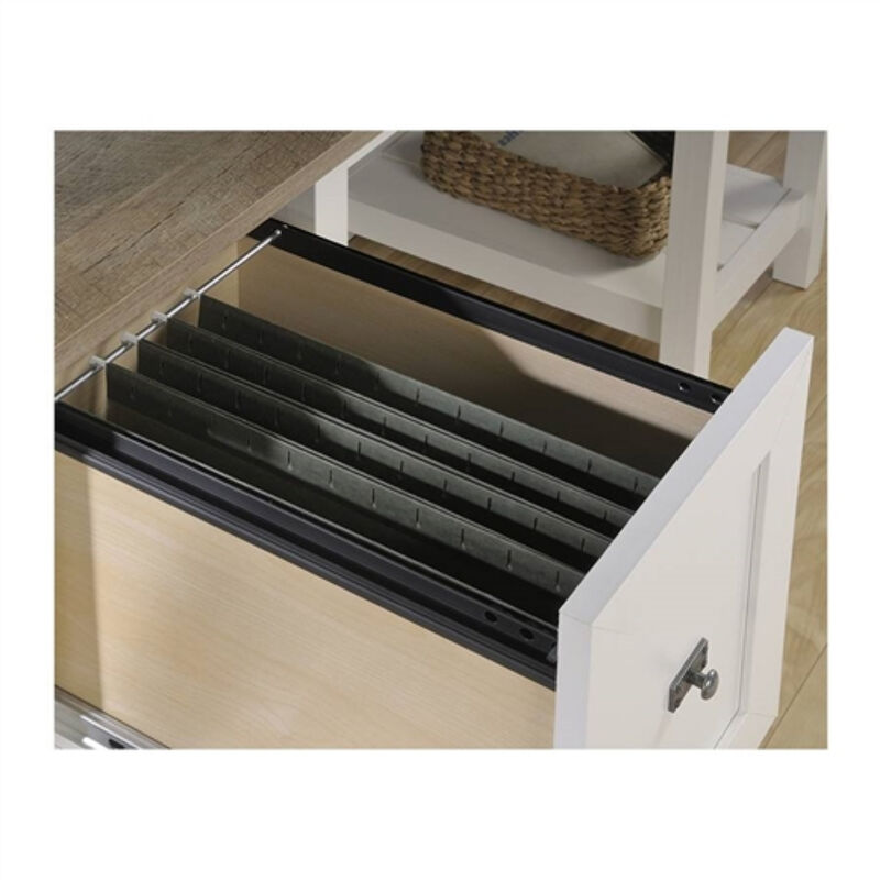 Farmhouse Style 2-Drawer Writing Desk for Home Office – Versatile Workstation