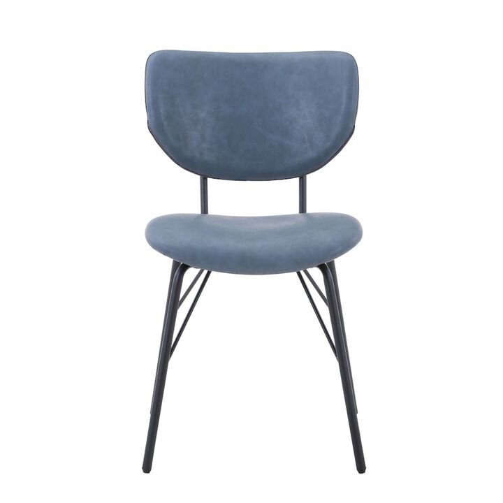 Jofran Modern Faux Leather Split-Back Upholstered Dining Chair (Set of 2)