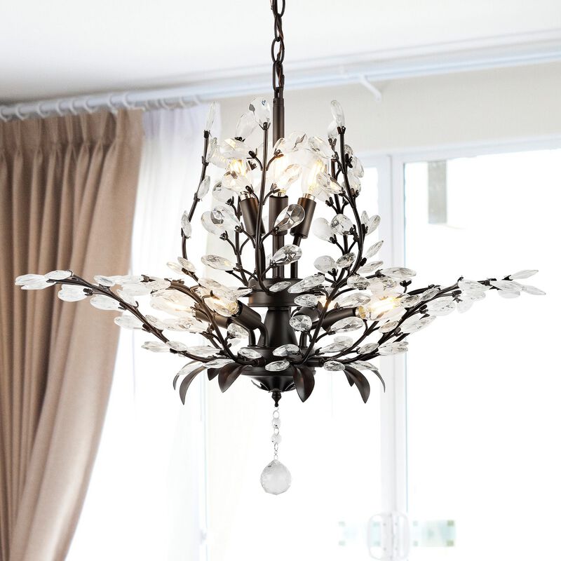 Diantha 7-Light Contemporary Bohemian Iron/Acrylic LED Pendant