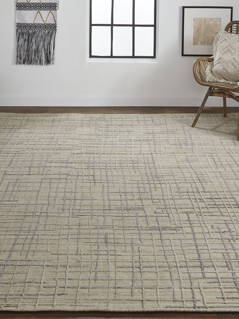 Kirkwood T8001 Beige/Silver 8' x 10' Rug By Thom Filcia