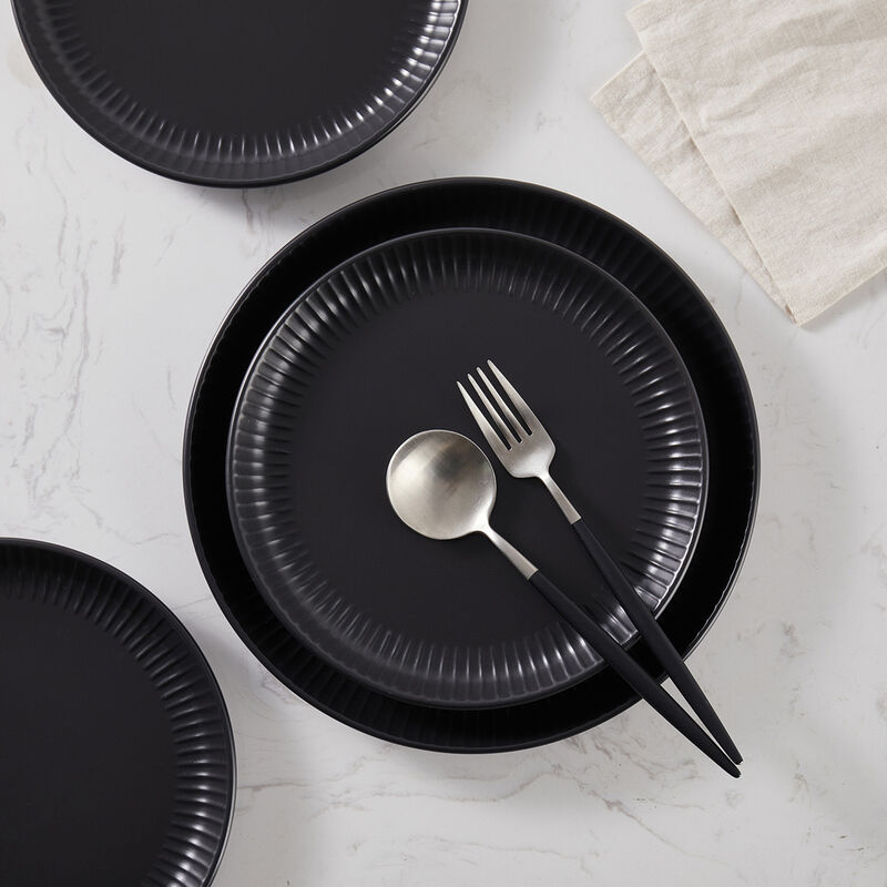 Stone Lain Logan Stoneware 24 Piece Dinnerware Set