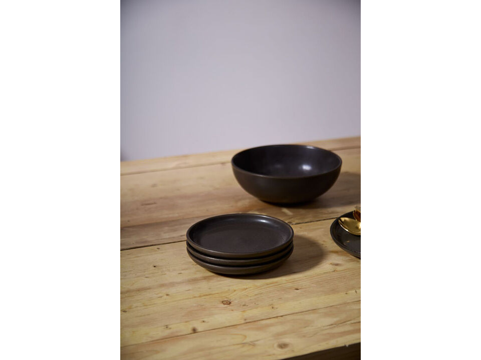Kavala Side Plate I in Espresso (Set of 4)