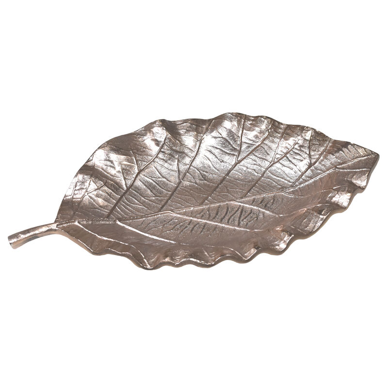 Handmade Decorative Gold Color Coated 7.08 x 3.74 x 0.78 Inches Aluminium Tray 054AB BBH Home's