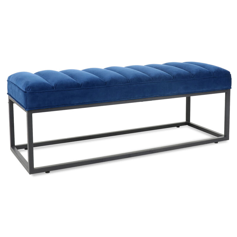 Metal Base Upholstered Bench For Bedroom For Entryway