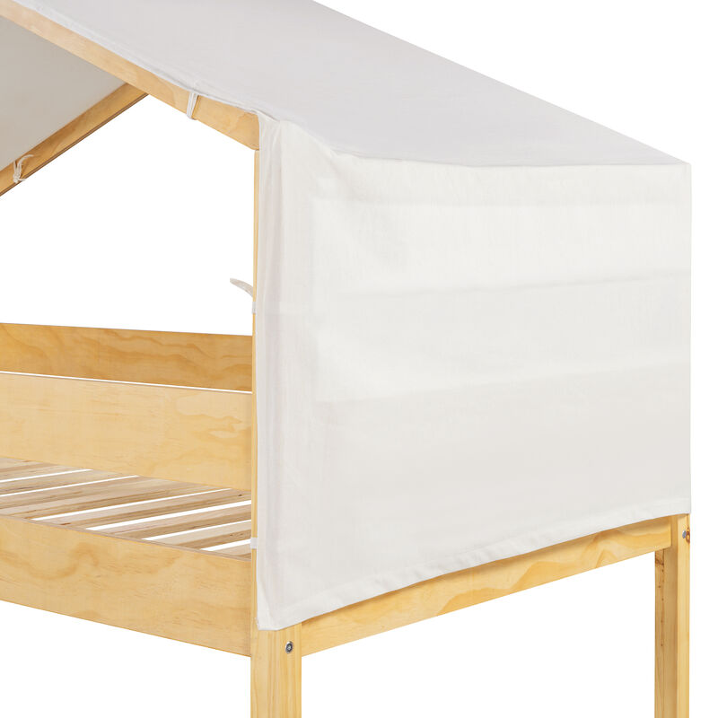 Merax Bunk Bed with Tent for Kids Children