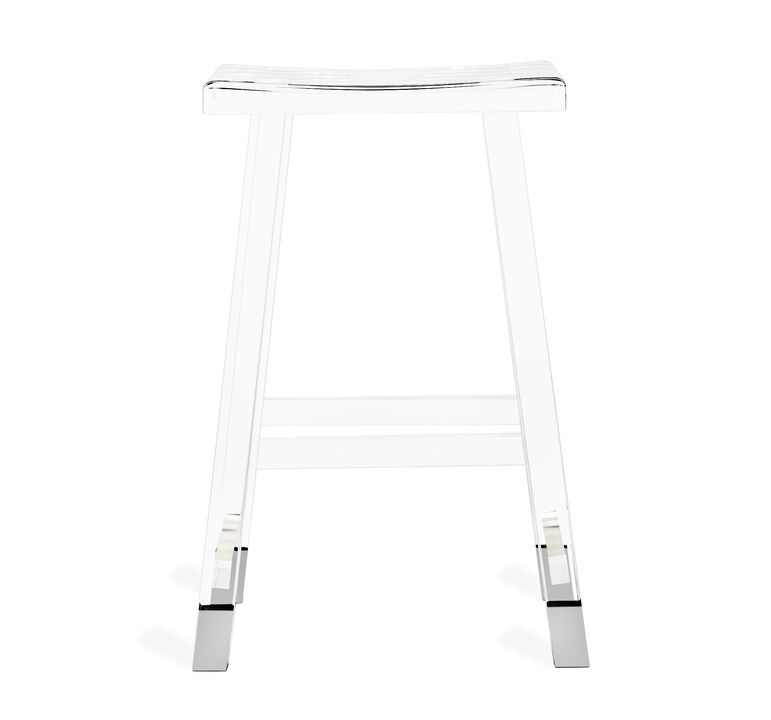Reva Counter Stool - Nickel