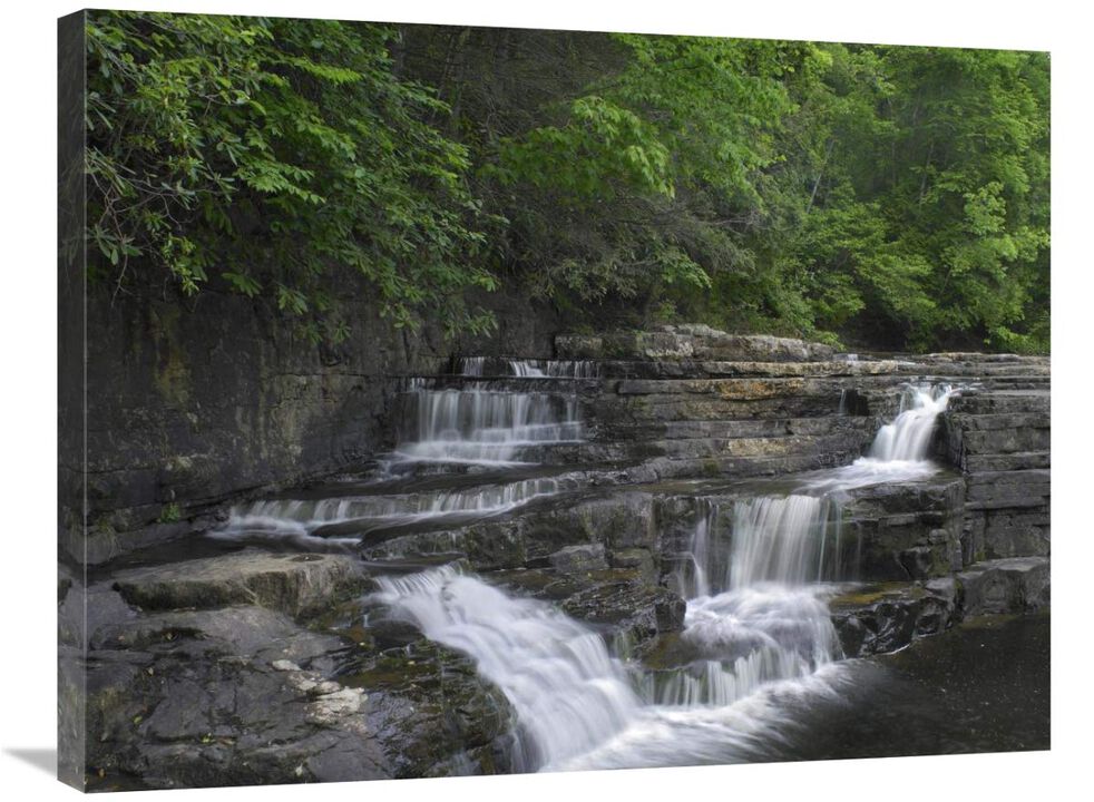 Dismal Falls, Jefferson National Forest, Virginia-Canvas Art-32x24