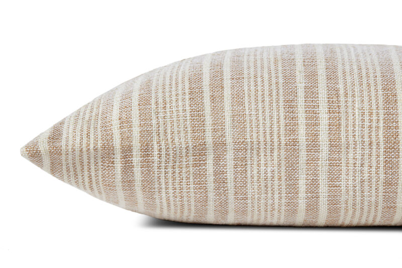 Elaine PMH0038 Cream/Beige 16''x26'' Cover Only by Magnolia Home by Joanna Gaines x Loloi