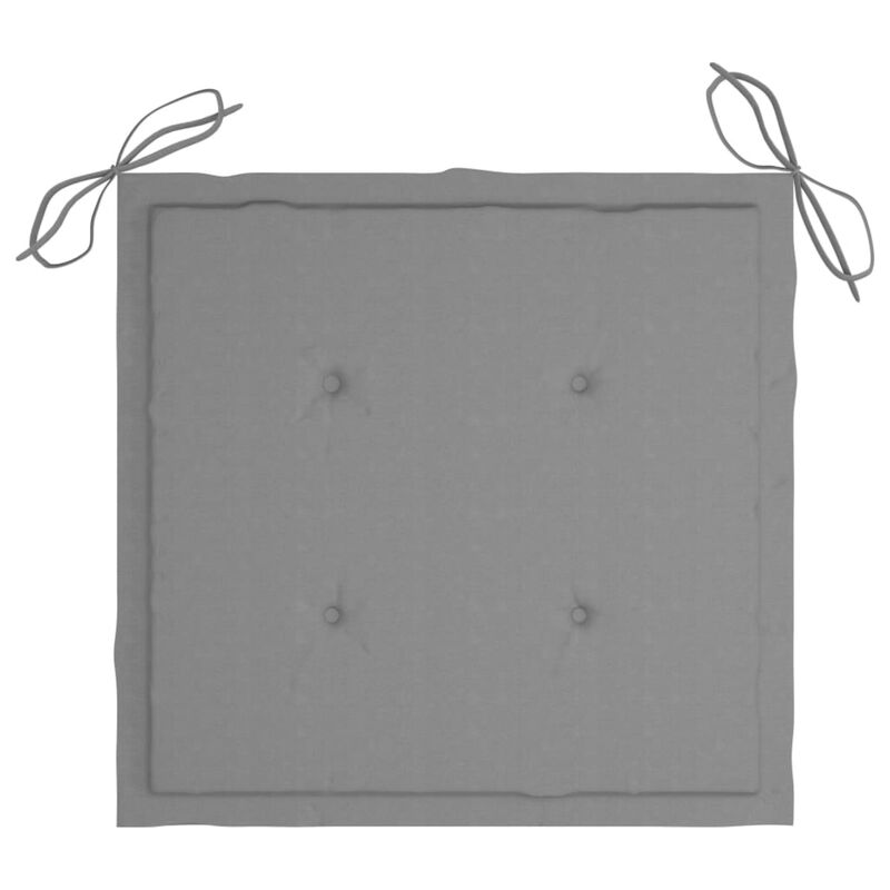vidaXL Garden Chair Cushions 6 pcs Gray 19.7"x19.7"x1.6" Fabric