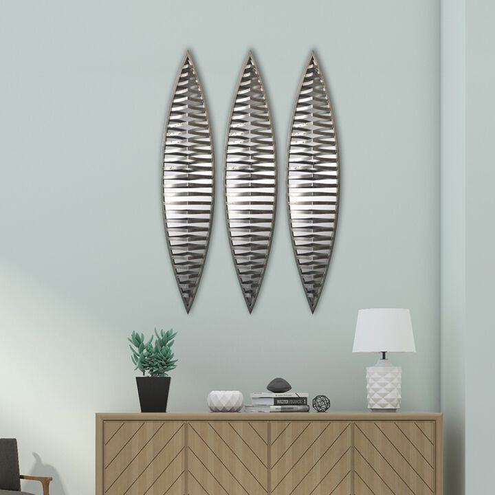 set of 3pcs metal wall decorative mirrors