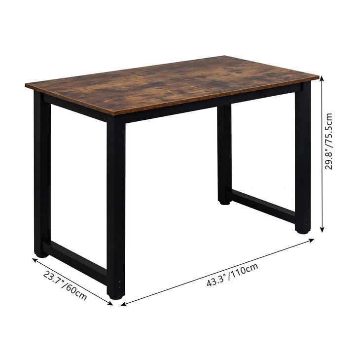 Wooden Computer Desk, High Strength Construction for Durable Home or Office Use