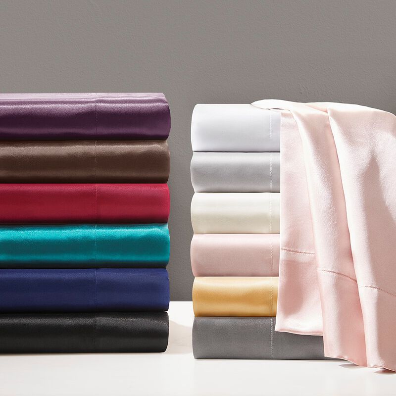 Gracie Mills Coralie 6-Piece Wrinkle-free Satin Sheet Set