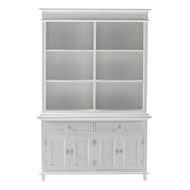 Belen Kox Classic White Scandinavian-Inspired Hutch Unit, Belen Kox