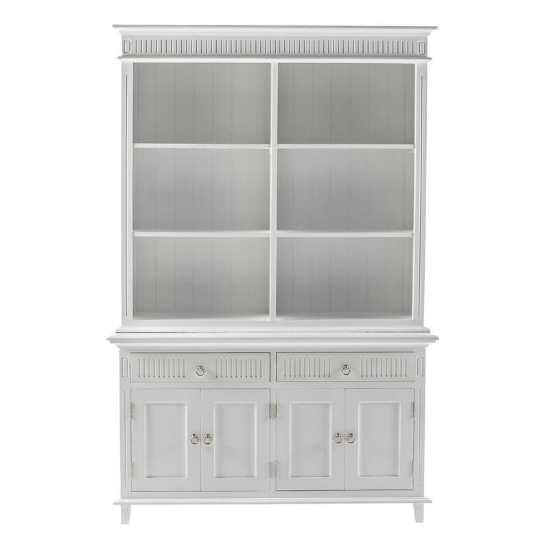 Belen Kox Classic White Scandinavian-Inspired Hutch Unit, Belen Kox
