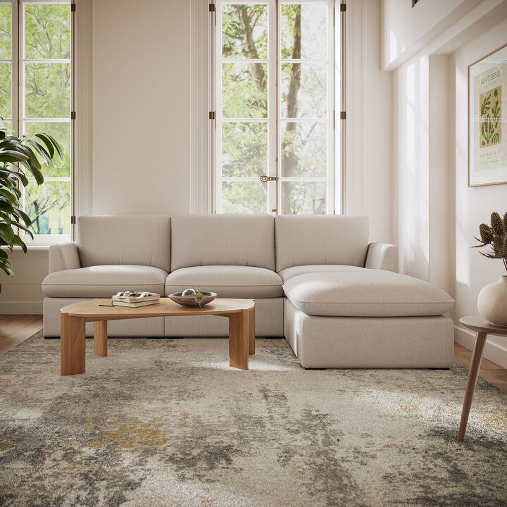 Cromwell 4 Piece Modular Sofa - Light Brown
