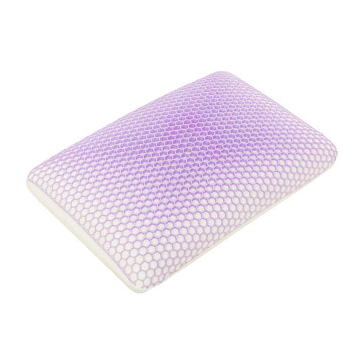 Gers Pillow, Dense Memory Foam and TPE Support, Ergonomic Shape 15x25 - Benzara