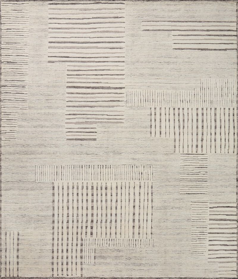 Moore MOE02 Dove/Ivory 4' x 6' Rug