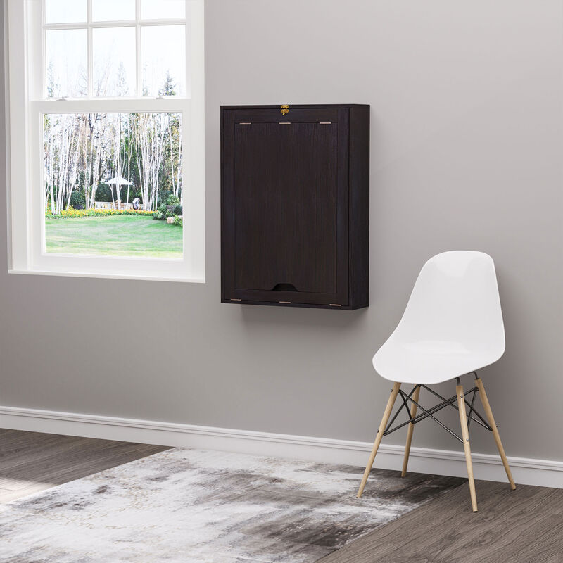 Wall Mount Writing Table Convertible Folding Computer Desk Storage Home Office