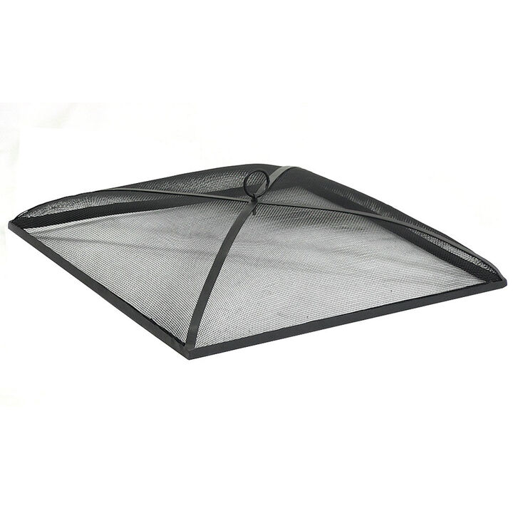 Sunnydaze Square Steel Mesh Fire Pit Spark Screen