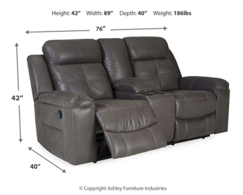 Jesolo Reclining Loveseat W/Console