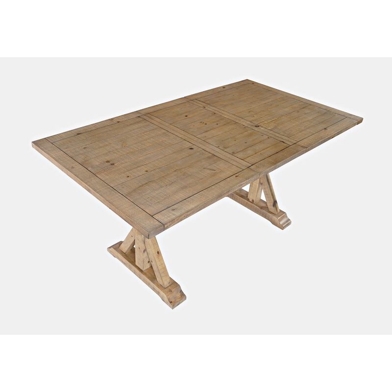 Jofran Modern Rustic Solid Wood Counter Height 78 Extension Dining Table