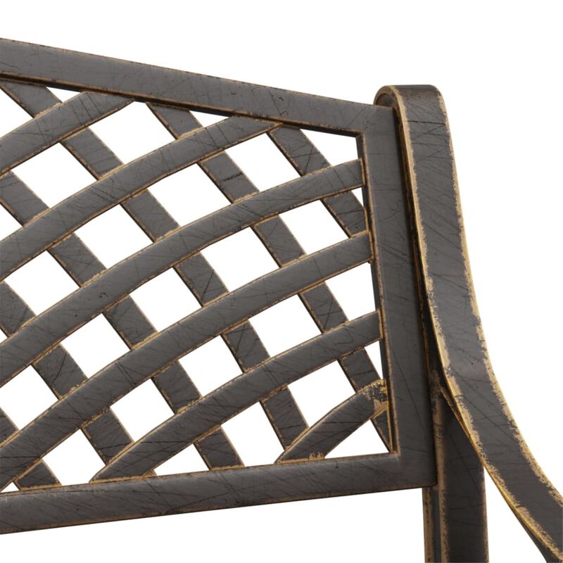 vidaXL Patio Bench 40.2" Cast Aluminum Bronze