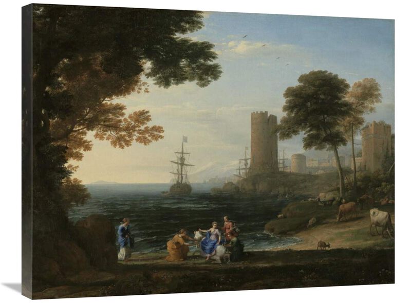 Coast View with the Abduction of Europa-Canvas Art-32x24